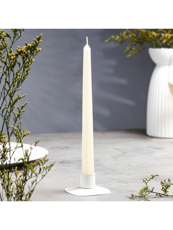 Свеча античная, 2,3х 24,5 см, 5 ч, 55 г, слоновая кость