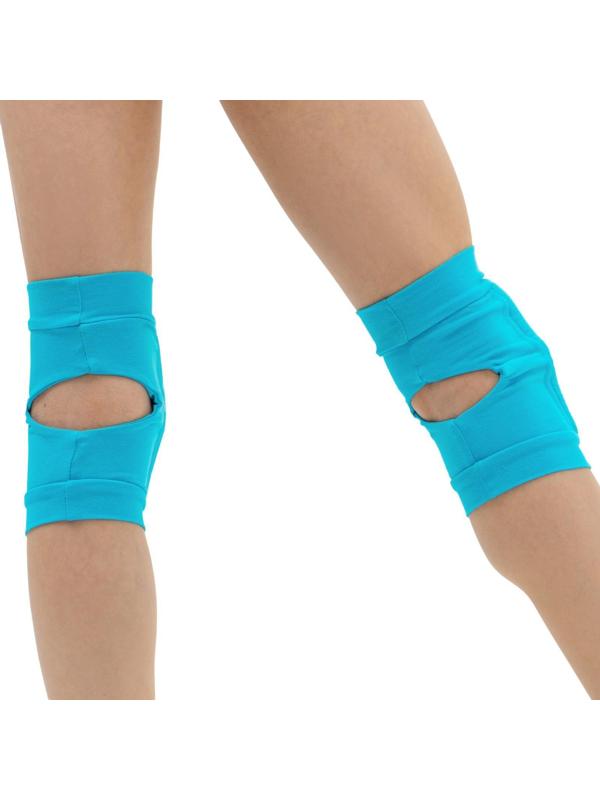 Наколенники для гимнастики и танцев с уплотнителем, р. M (11-14 лет), цвет бирюзовый