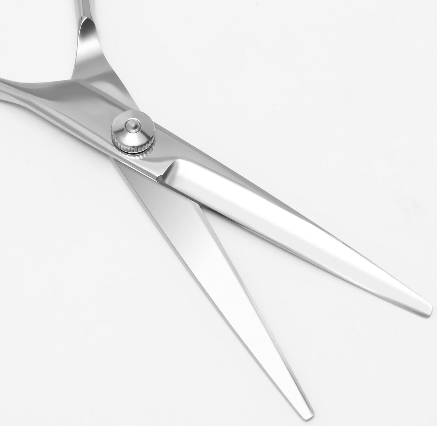 Ножницы парикмахерские с упором, лезвие — 5,5 см, цвет серебристый