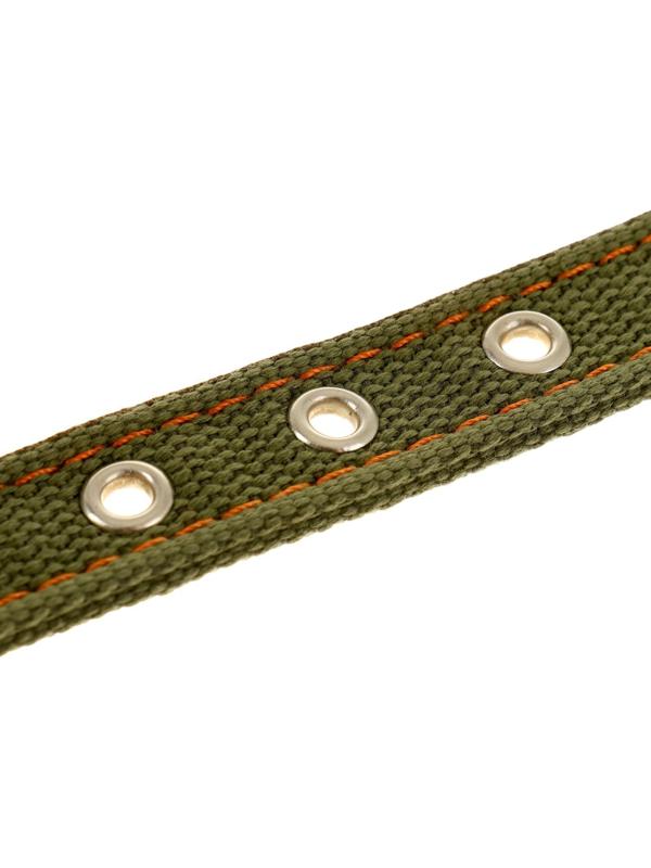 Ошейник брезентовый двухслойный, 50 х 2 см, ОШ 25-35 см, хаки