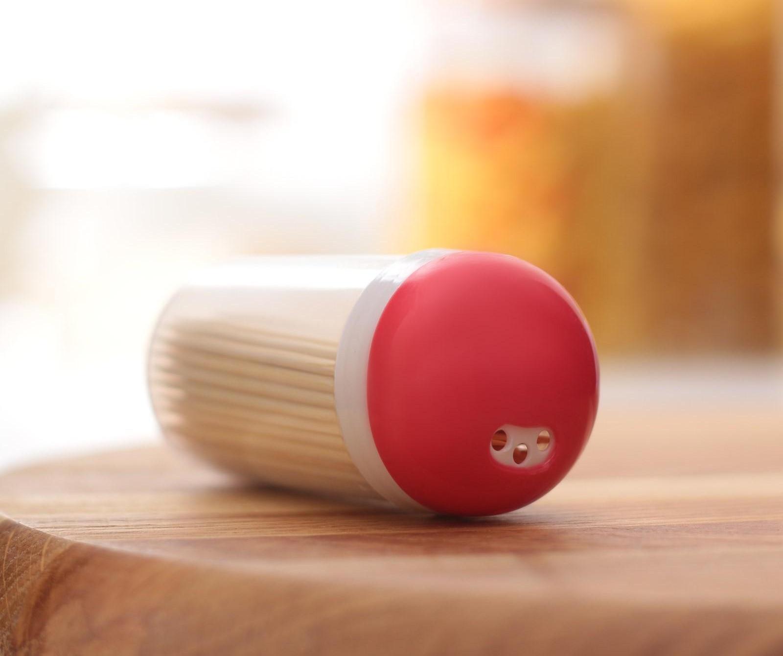 Зубочистки, 140-150 шт, в пластиковой баночке, цвет МИКС