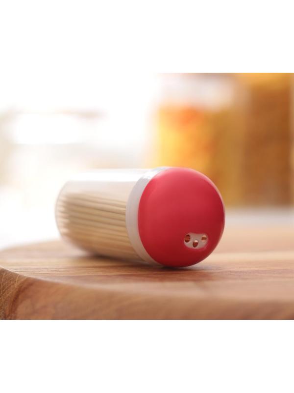 Зубочистки, 140-150 шт, в пластиковой баночке, цвет МИКС