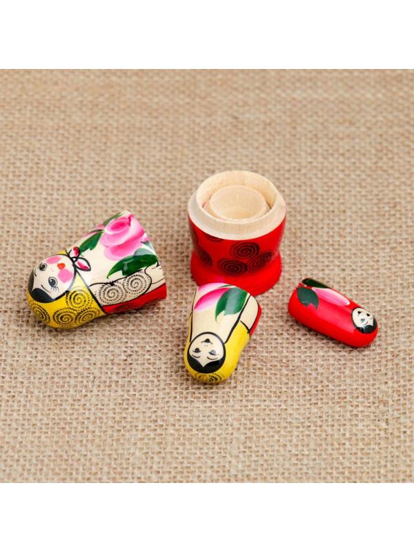 Матрёшка «Семёновская», 3 кукольная, 7 см, высшая категория