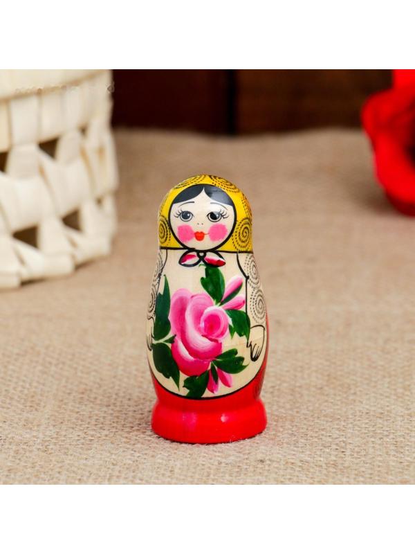 Матрёшка «Семёновская», 3 кукольная, 7 см, высшая категория