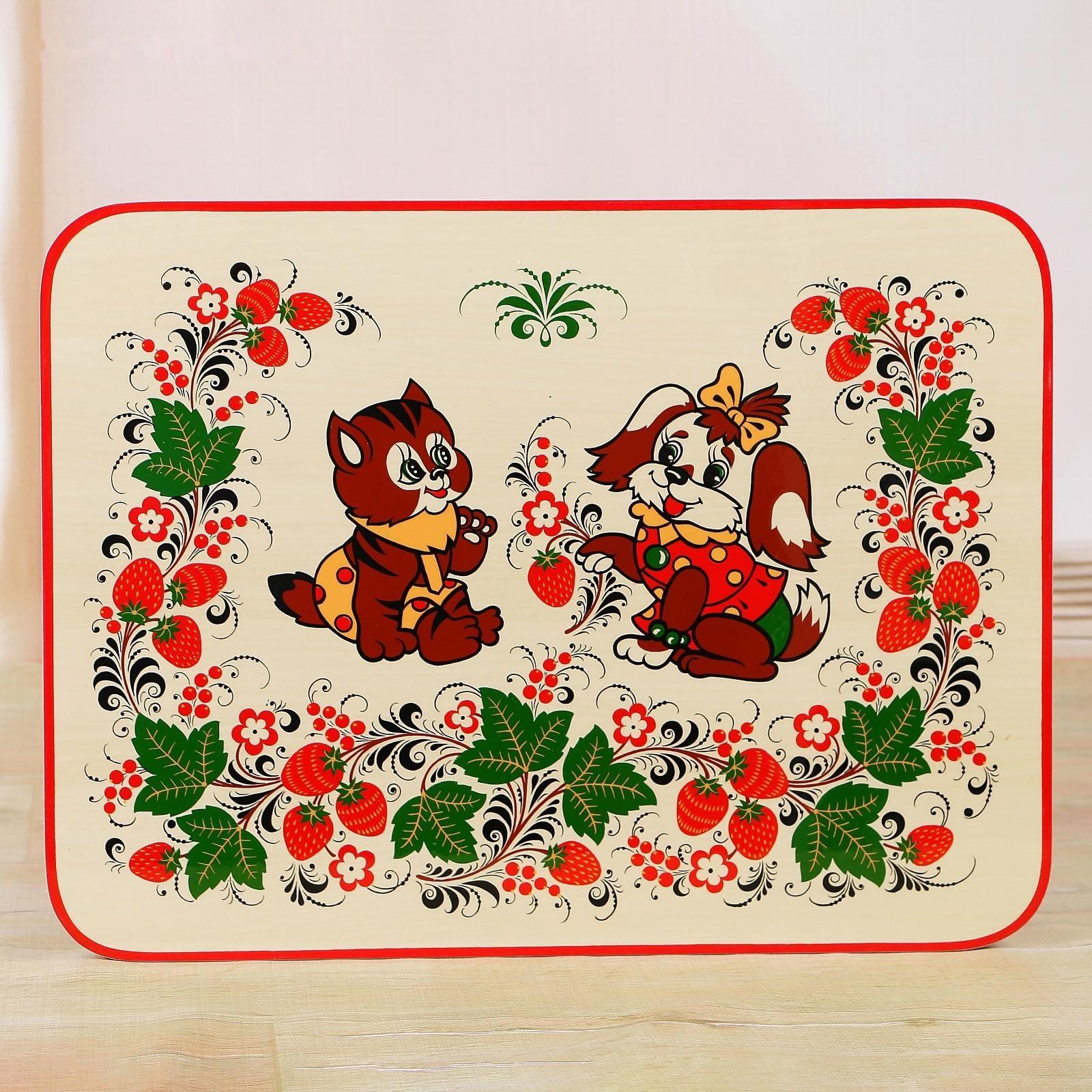 Стол «Хохлома», холодная роспись, люкс