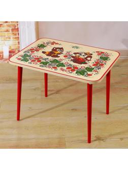 Стол «Хохлома», холодная роспись, люкс