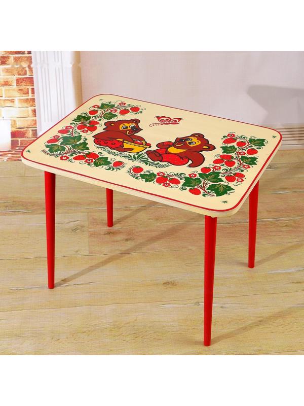 Стол «Хохлома», холодная роспись, люкс