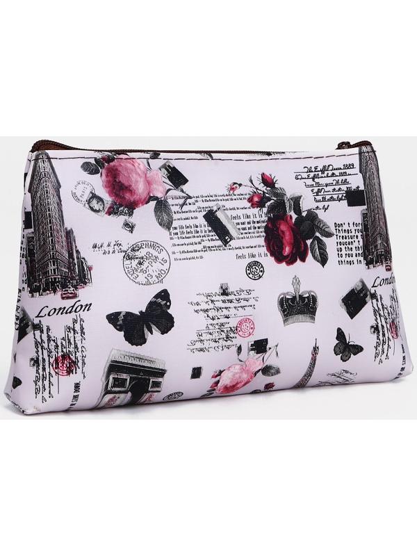 Косметичка на молнии, цвет серый