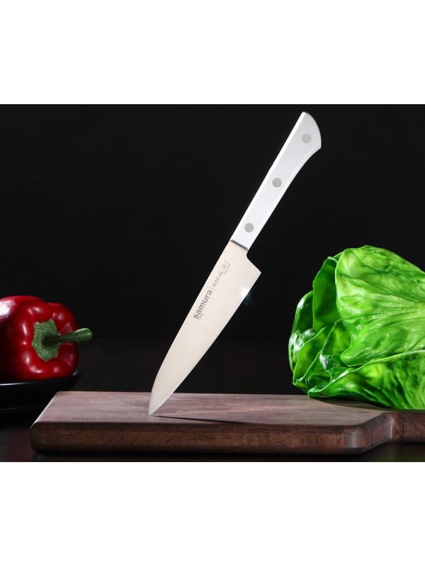 Нож кухонный Samura HARAKIRI, универсальный, лезвие 12 см, белая рукоять