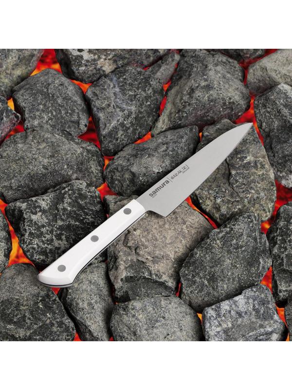 Нож кухонный Samura HARAKIRI, универсальный, лезвие 12 см, белая рукоять