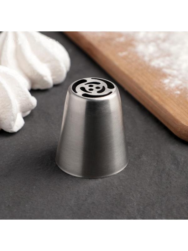 Насадка кондитерская «Цветок», d=3,7 см, выход 2,2 см, нержавеющая сталь