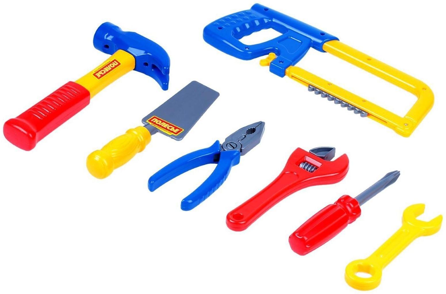 Набор инструментов №14, 7 элементов, в пакете, цвета МИКС