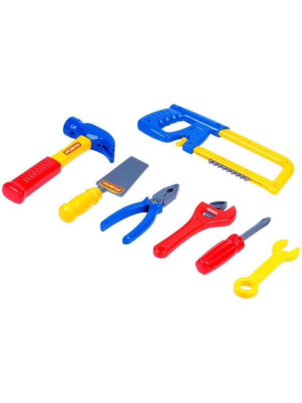 Набор инструментов №14, 7 элементов, в пакете, цвета МИКС