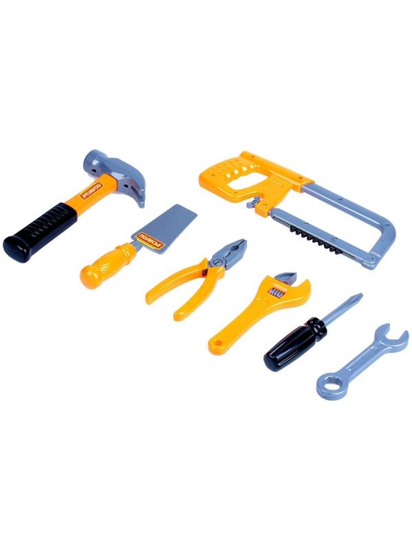 Набор инструментов №14, 7 элементов, в пакете, цвета МИКС