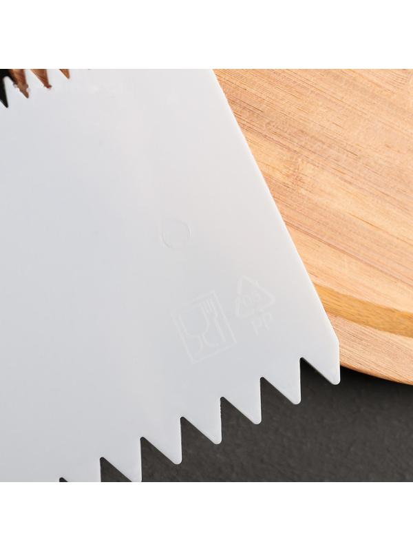 Шпатель кондитерский «Зубчики», 10,8×7,2 см