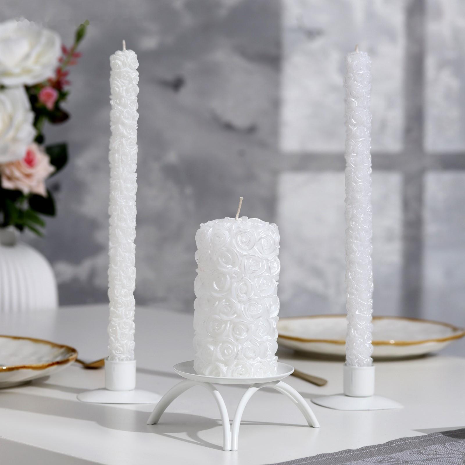 Свеча-цилиндр свадебная 