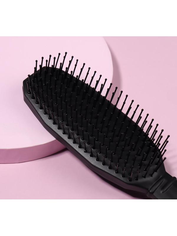 Расчёска массажная 5 × 22,5 см, цвет чёрный