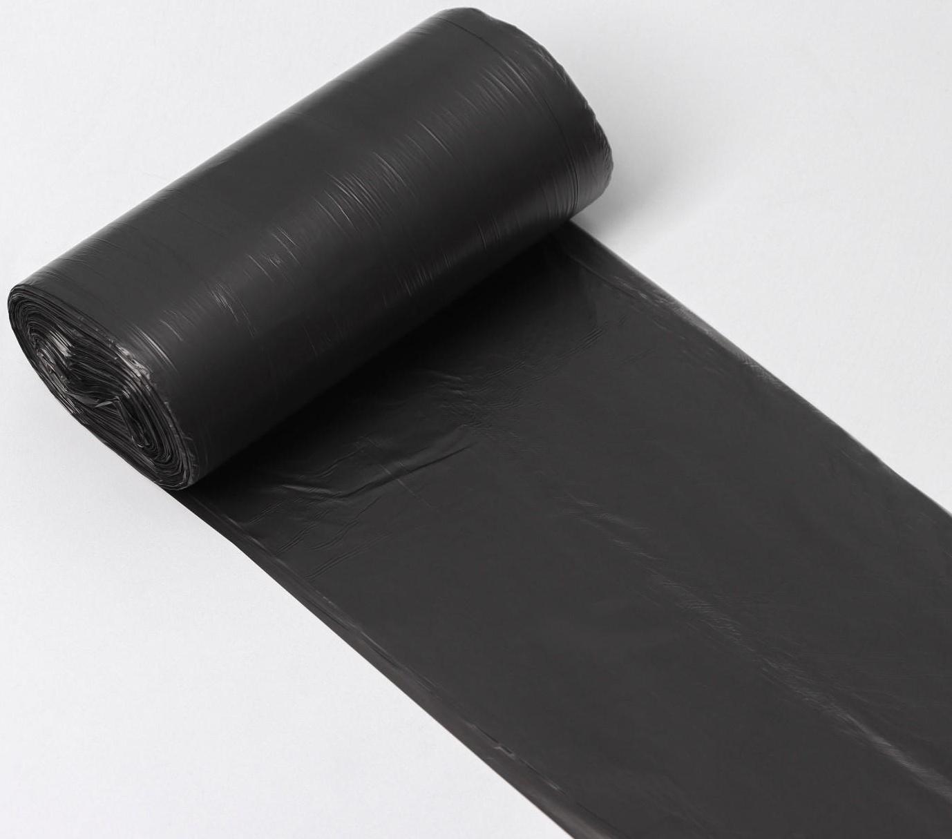 Мешки для мусора Доляна «Стандарт», 30 л, 5 мкм, 45×54 см, ПНД, 50 шт, цвет чёрный