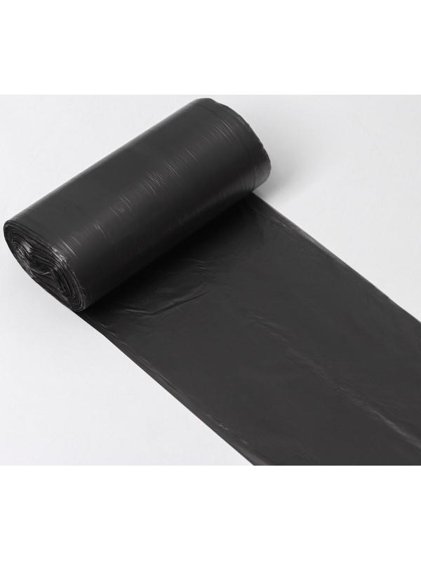 Мешки для мусора Доляна «Стандарт», 30 л, 5 мкм, 45×54 см, ПНД, 50 шт, цвет чёрный