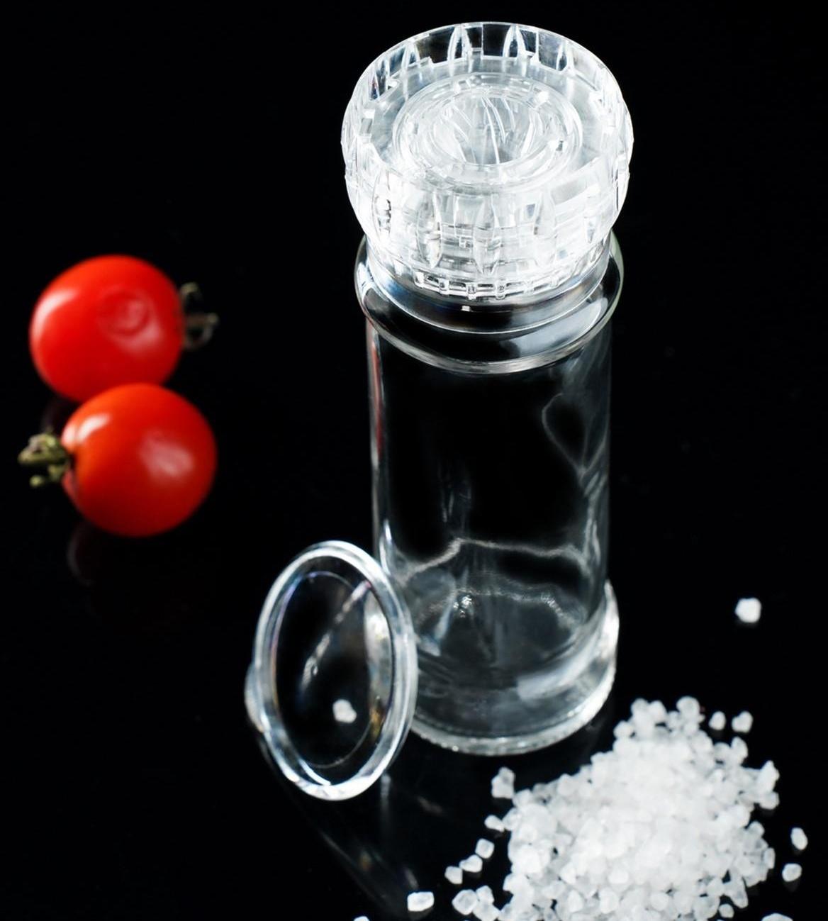 Мельница многоразовая 115 мл (45-80 гр), цвет прозрачный