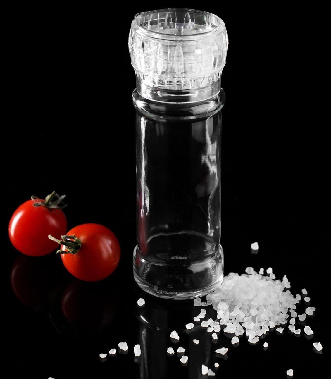 Мельница многоразовая 115 мл (45-80 гр), цвет прозрачный