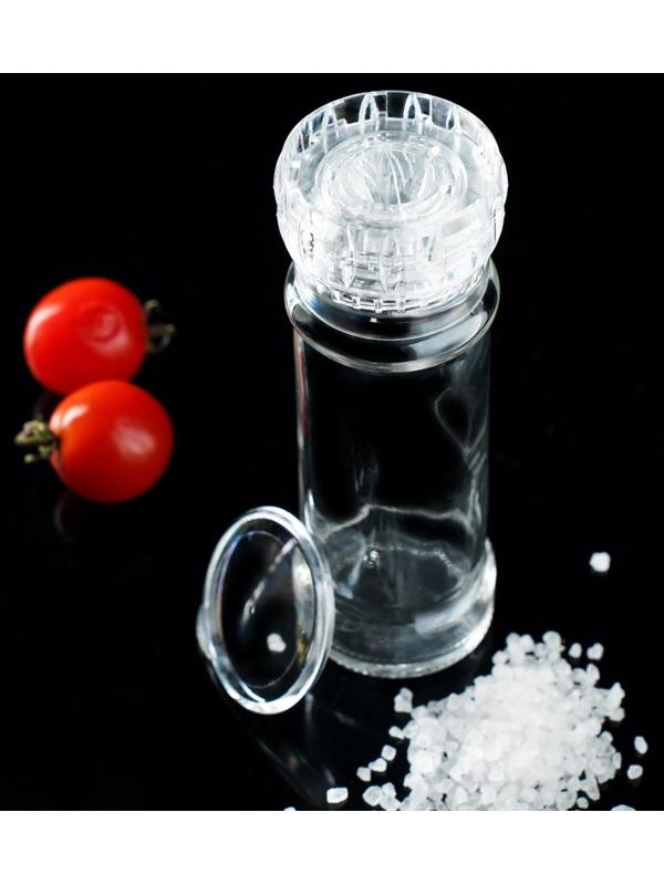 Мельница многоразовая 115 мл (45-80 гр), цвет прозрачный