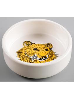 Миска керамическая для грызунов «Сытая мордочка», 8,5 х 3 см, 80 мл