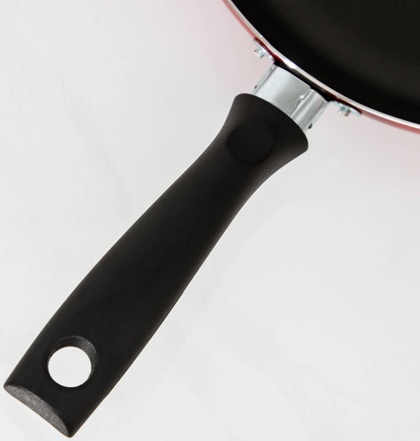 Сковорода Blaze, d=28 см, стеклянная крышка, антипригарное покрытие, цвет красный