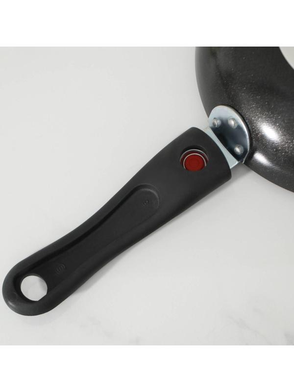 Сковорода Forever, d=18 см, съёмная ручка, стеклянная крышка, антипригарное покрытие, цвет серый