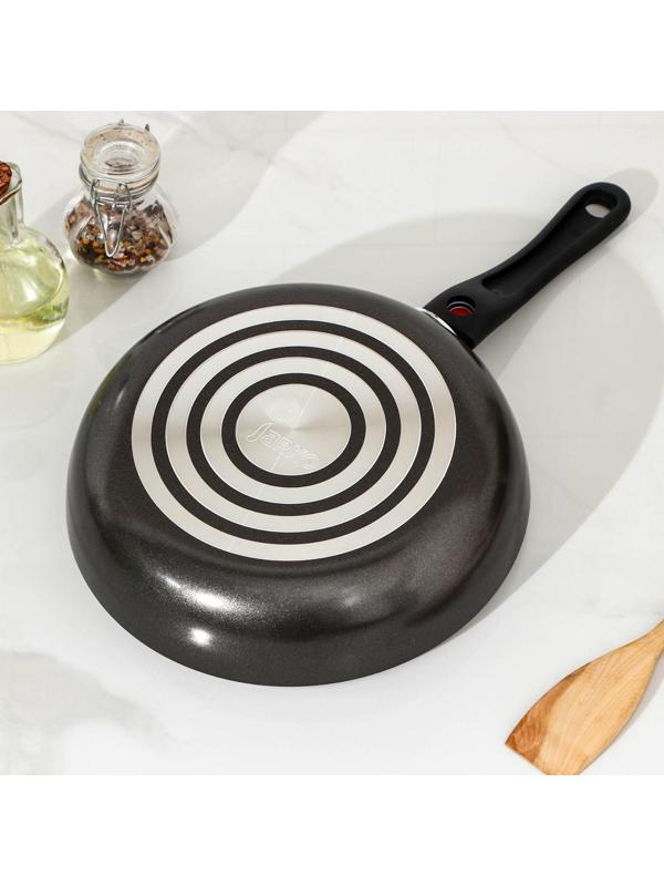 Cковорода Forever, d=24 см, съёмная ручка, стеклянная крышка, антипригарное покрытие, цвет металлик