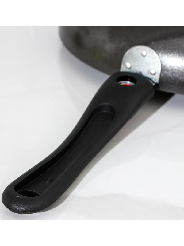 Cковорода Forever, d=26 см, съёмная ручка, стеклянная крышка, антипригарное покрытие, цвет синий