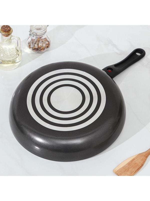 Cковорода Forever, d=28 см, съёмная ручка, стеклянная крышка, антипригарное покрытие, цвет тёмно-серый