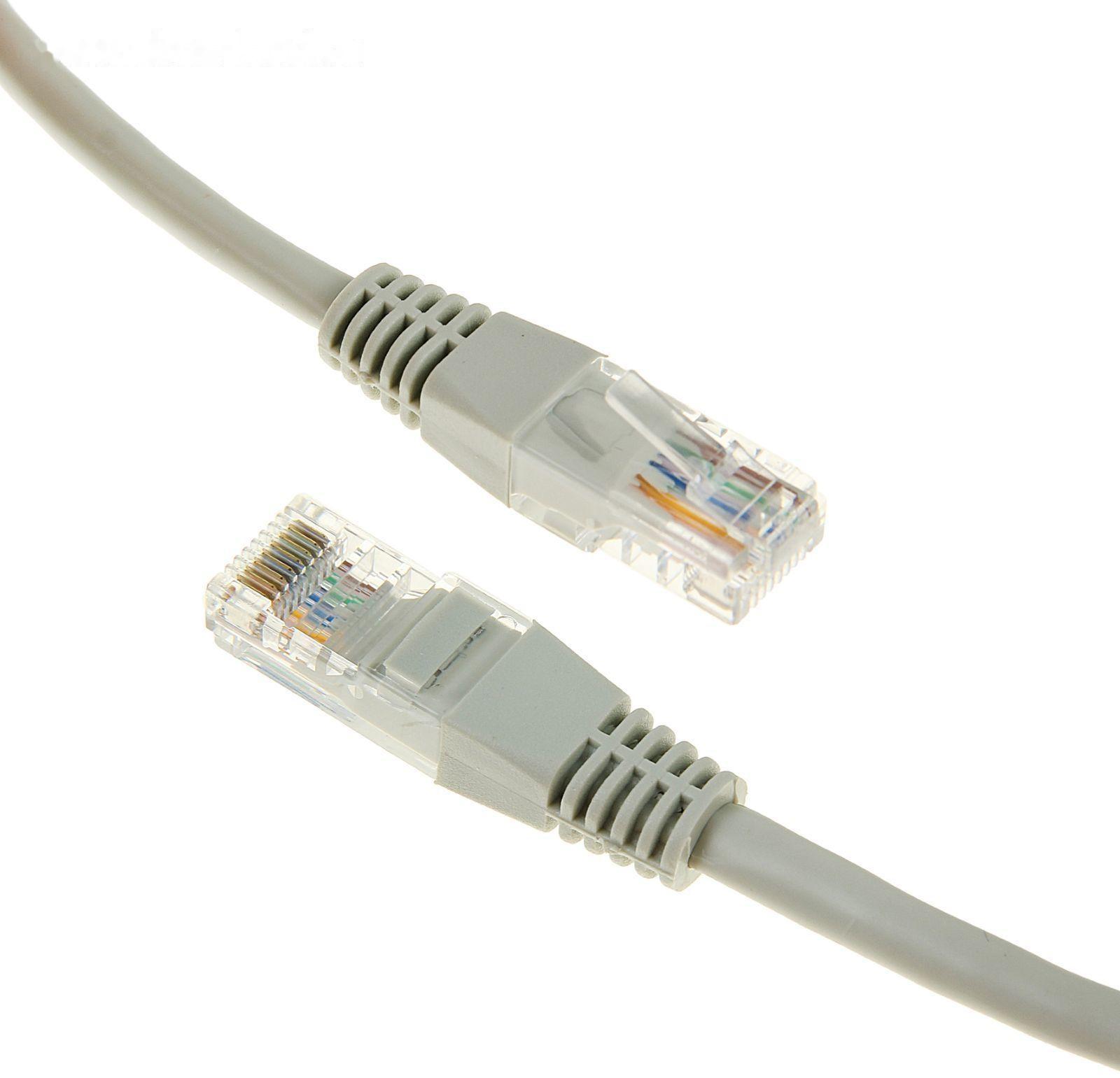 Патч-корд Gembird PP12e-20M, UTP 5е кат., RJ-45(m)-RJ-45(m), 20 м, серый