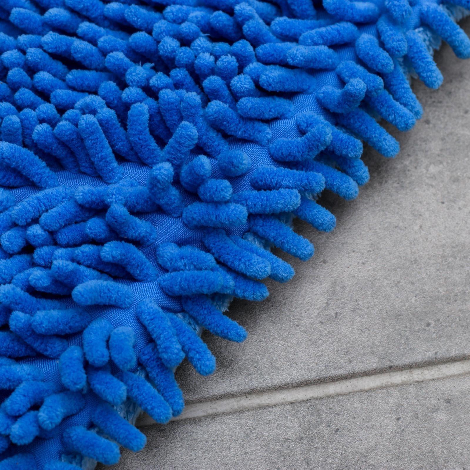 Насадка для плоской двусторонней швабры Доляна арт. 752845, 3092554, 40×14 см, микрофибра, букли, цвет МИКС