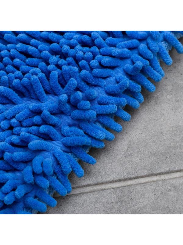 Насадка для плоской двусторонней швабры Доляна арт. 752845, 3092554, 40×14 см, микрофибра, букли, цвет МИКС