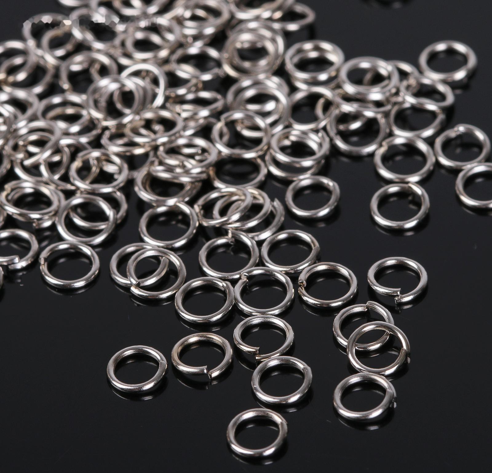 Кольцо соединительное 0,6 х 5мм (набор 50 гр, ±950шт) СМ-973, цвет серебро