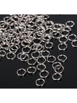 Кольцо соединительное 0,6 х 5мм (набор 50 гр, ±950шт) СМ-973, цвет серебро