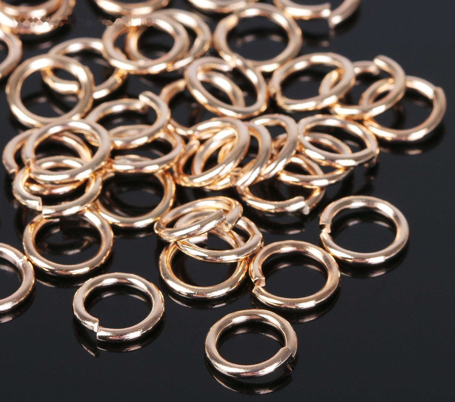 Кольцо соединительное 1,4 х 10мм (набор 50 гр, ±145 шт) СМ-984, цвет золото