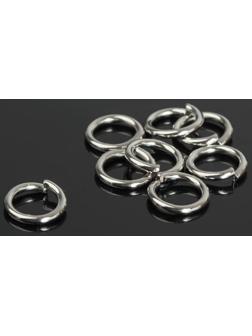 Кольцо соединительное 1,6 х 10мм (набор 50 гр, ±130 шт) СМ-1009, цвет серебро