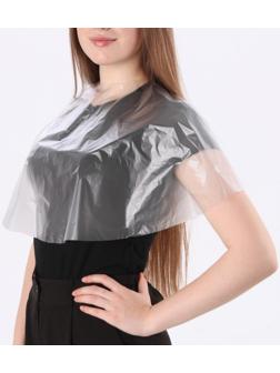 Пелерина парикмахерская, фасовка 10 шт, цвет прозрачный