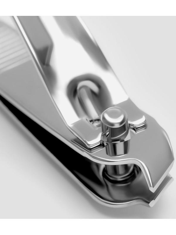 Кусачки-книпсер маникюрные, скошенное лезвие, 6 см, цвет серебристый