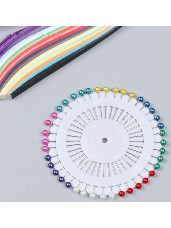 Набор инструментов для квиллинга(170 пол.0,5см, клей,иголки,линейка,пинцет,ин.д/кв.) 21х30см