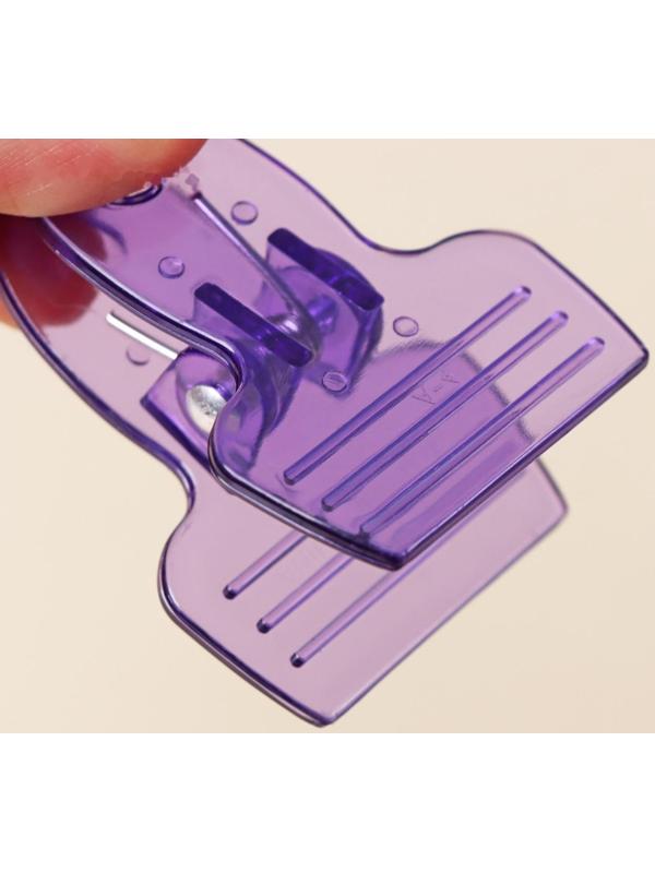 Набор зажимов для пакетов, 5,5×4 см, 5 шт, цвет МИКС