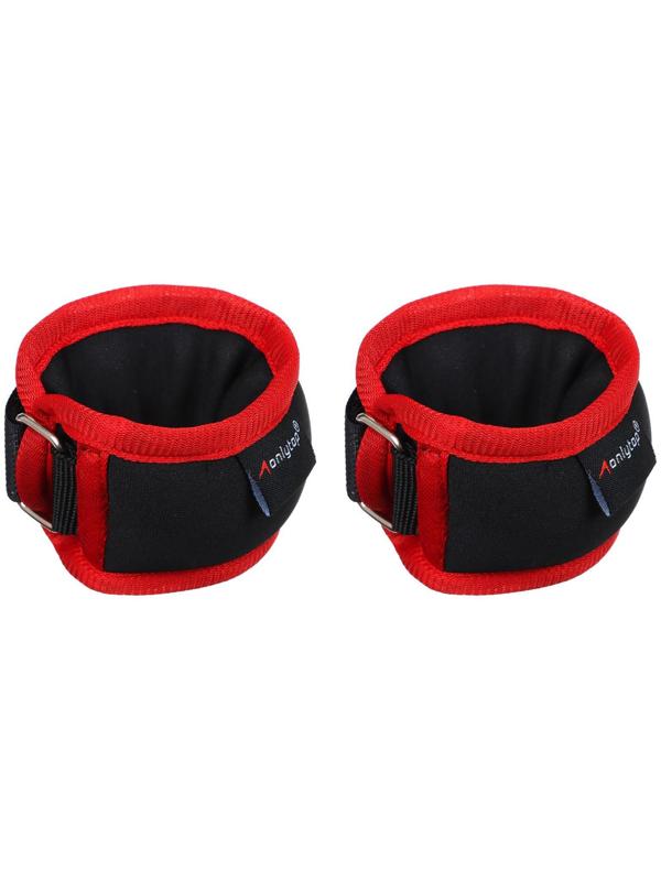 Утяжелители на запястье 2 шт. х 100 г, цвет красный