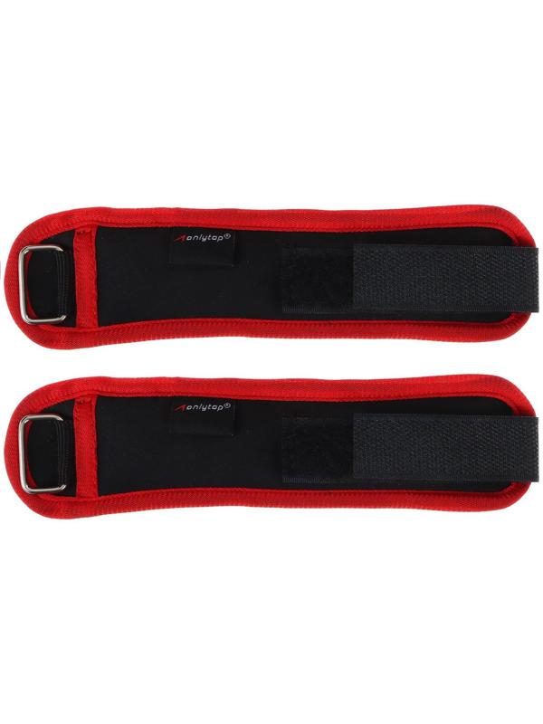 Утяжелители на запястье 2 шт. х 100 г, цвет красный