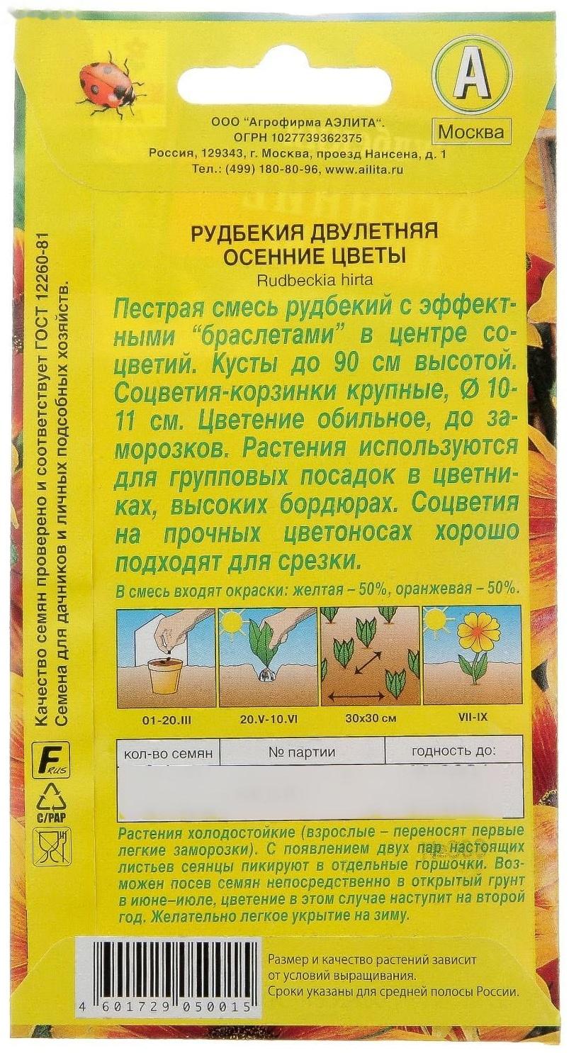 Семена цветов Рудбекия 