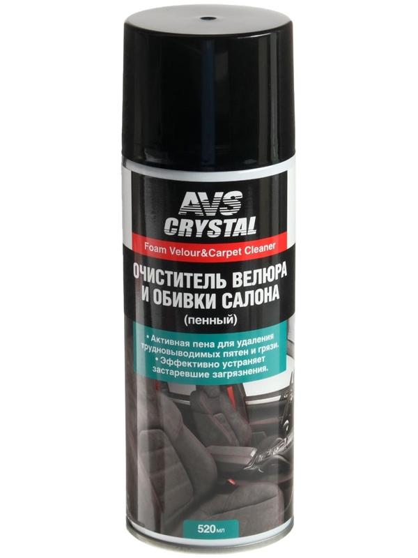 Очиститель велюра и обивки салона AVS AVK-029, пенный, 520 мл