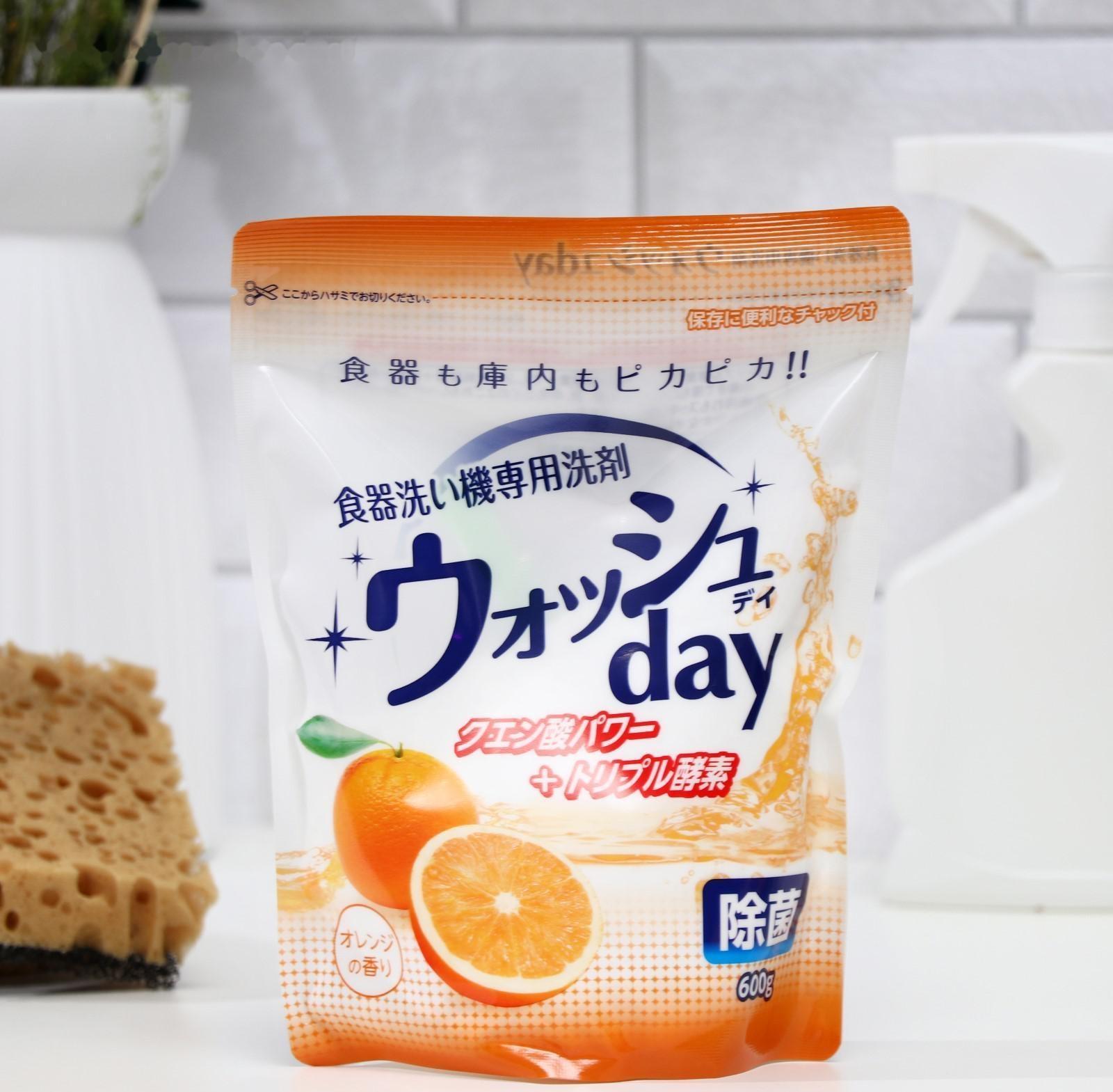 Порошок для посудомоечных машин Automatic Dish Washer detergent с ароматом апельсина, 600 г