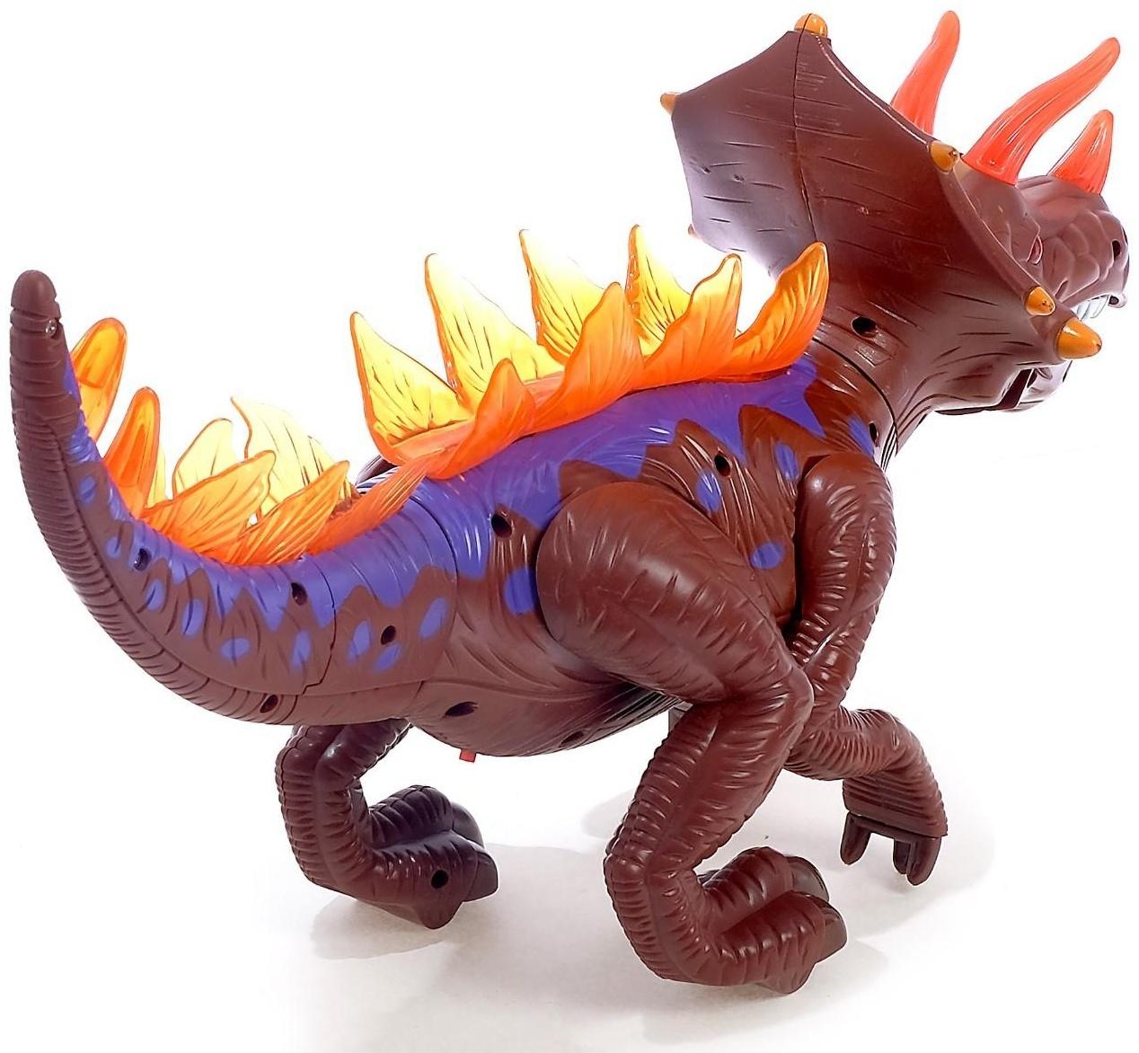 Динозавр радиоуправляемый T-Rex, световые и звуковые эффекты, работает от батареек