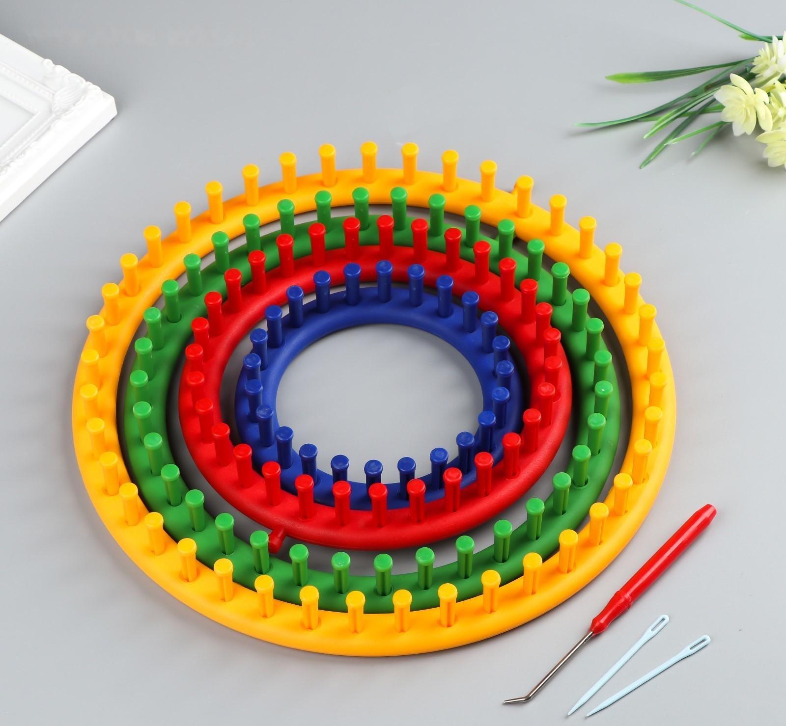 Набор устройств для вязания 4 шт крючок и игла в комплекте d=14 см, 19 см, 24 см, 30 см